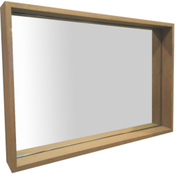 oak cabinet mirror